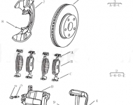 Передние тормоза Geely Emgrand EC7